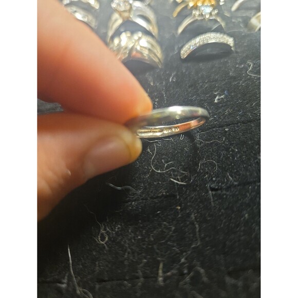 Sterling Silver Marked Ring with Blue Gemstone GUC - Picture 5 of 5